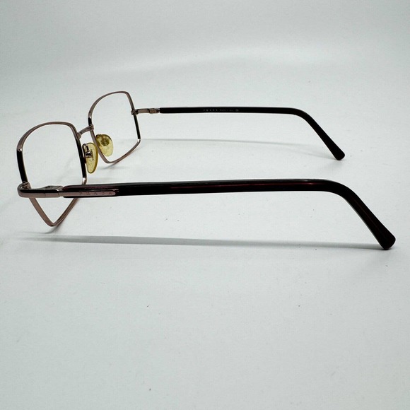PRADA VPR 58F 8AH-1O1 135 Eyeglasses Frames rose Gold Metal Rectangular H9327 - Picture 2 of 7